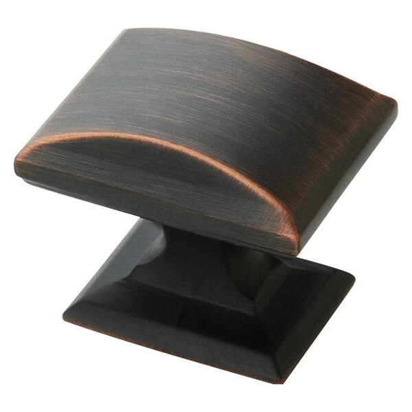 Amerock Cabinet Knob, 118 in Projection, Zinc, OilRubbed Bronze - 5PK29340ORB