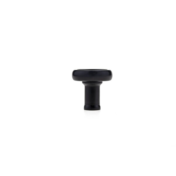 Richelieu 1 13/32 in (36 mm) Matte Black Eclectic Cabinet Knob - BP220936900