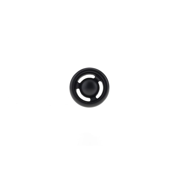 Richelieu 1 13/32 in (36 mm) Matte Black Eclectic Cabinet Knob - BP220936900