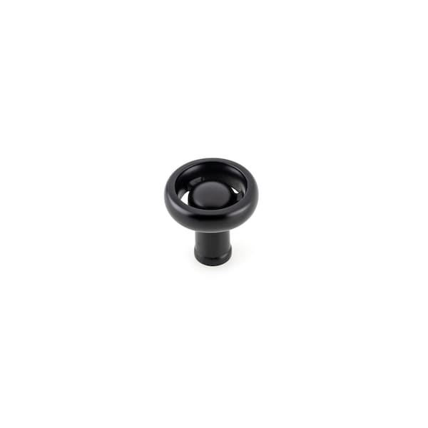 Richelieu 1 13/32 in (36 mm) Matte Black Eclectic Cabinet Knob - BP220936900