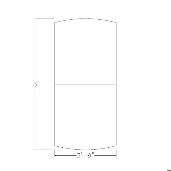 Skutchi Designs 45 in W, 96 in L, 29 in H, Engineered Wood Top, White - HAR-AREC-46X93-PT-WC