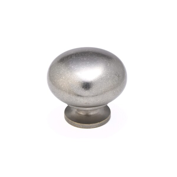 Richelieu 1 1/2 in (38 mm) Pewter Traditional Metal Cabinet Knob - BP492338142