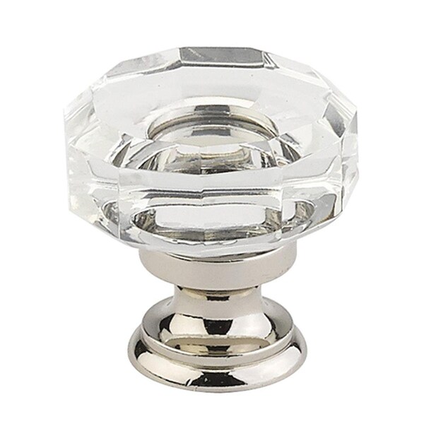 Patioplus 1.375 in. Lowell Crystal Cabinet Knob, Satin Nickel - PA3236109