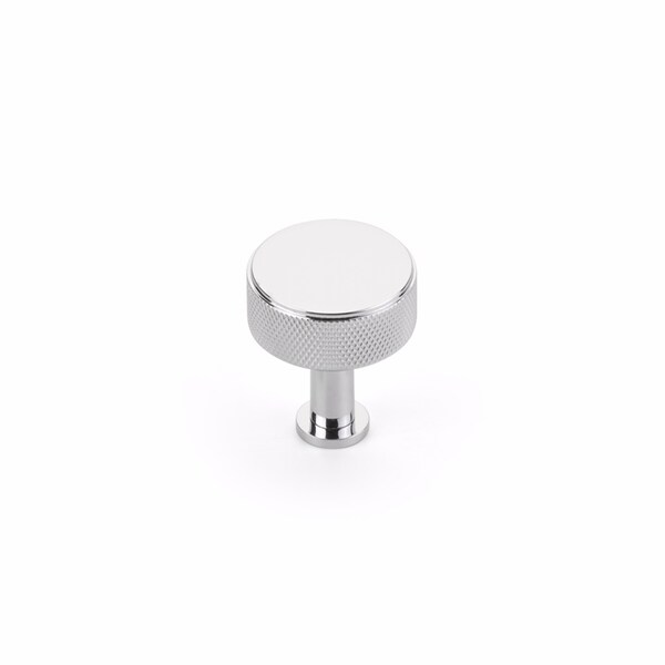 Schaub 1-1/4in Center to Center Pub House Knurled Cabinet Knob Polished Chrome Finish - 5002-26