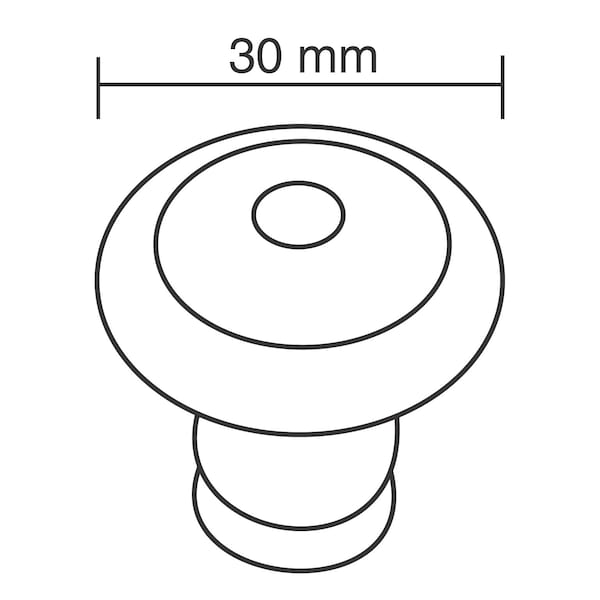 Richelieu 1 3/16 in (30 mm) Matte Black Traditional Forged Iron Cabinet Knob - BP260730900