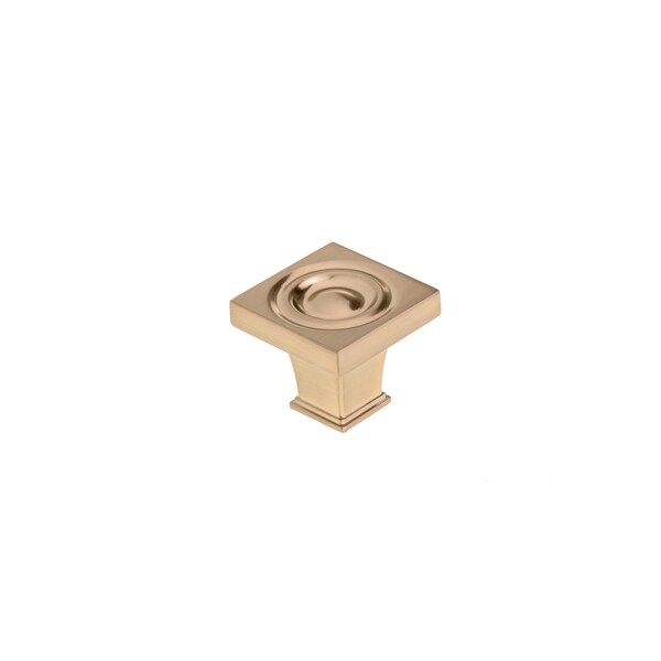 Richelieu 1 3/16 in (30 mm) x 1 3/16 in (30 mm) Champagne Bronze Transitional Cabinet Knob - BP88223030CHBRZ