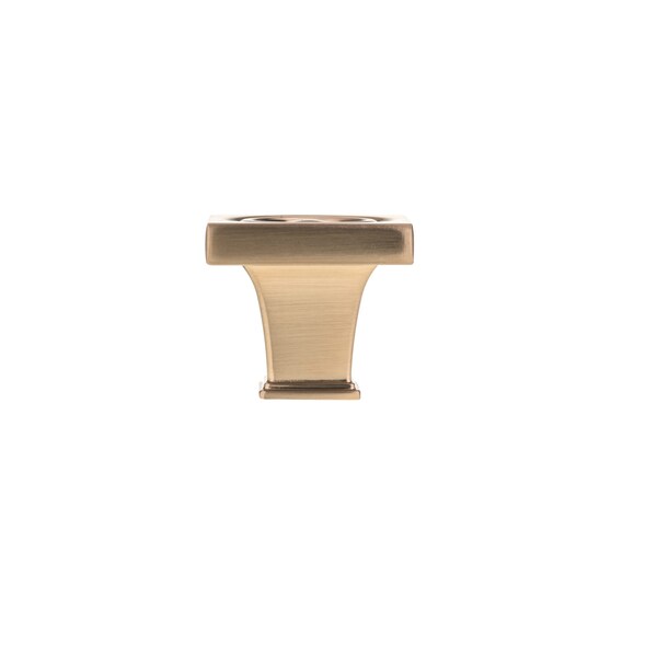 Richelieu 1 3/16 in (30 mm) x 1 3/16 in (30 mm) Champagne Bronze Transitional Cabinet Knob - BP88223030CHBRZ