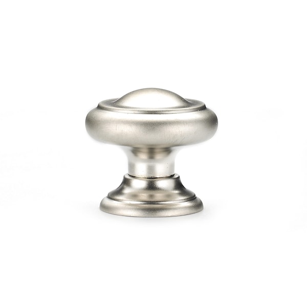 Richelieu 1 3/16 in (30 mm) Matte Nickel Traditional Metal Cabinet Knob - BP8632184