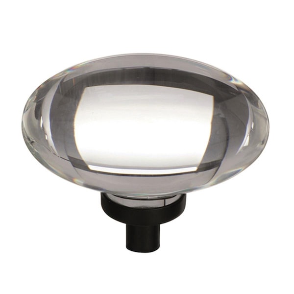 Amerock 1.75 in. Glacio Cabinet Knob - Clear, Black Bronze - A36651 CBBR