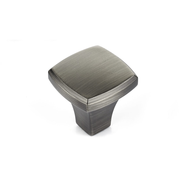 Richelieu 1 1/4 in. X 1 1/4 in. (32 mm x 32 mm) Antique Nickel Transitional Metal Cabinet Knob - BP78535143