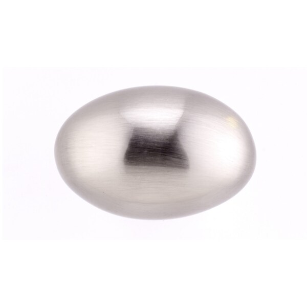 Richelieu 1 7/32 in (31 mm) x 25/32 in (20 mm) Brushed Nickel Contemporary Cabinet Knob - BP1443175