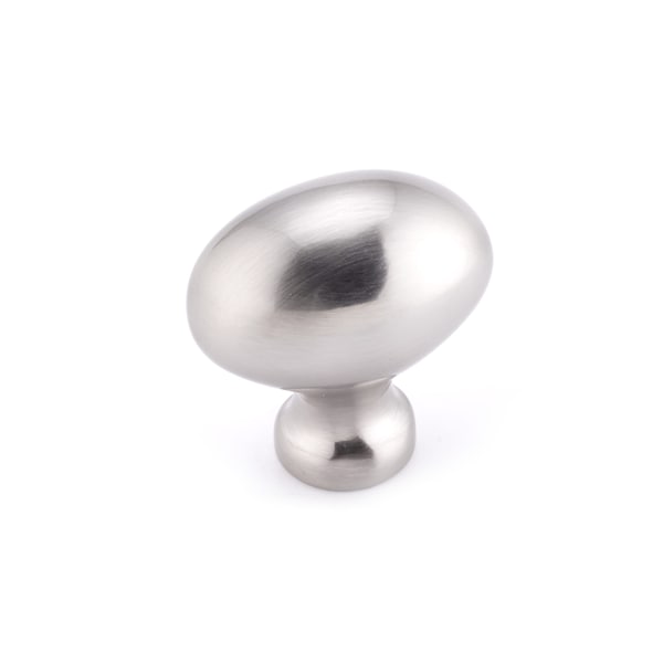 Richelieu 1 7/32 in (31 mm) x 25/32 in (20 mm) Brushed Nickel Contemporary Cabinet Knob - BP1443175