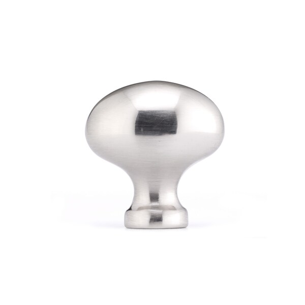 Richelieu 1 7/32 in (31 mm) x 25/32 in (20 mm) Brushed Nickel Contemporary Cabinet Knob - BP1443175