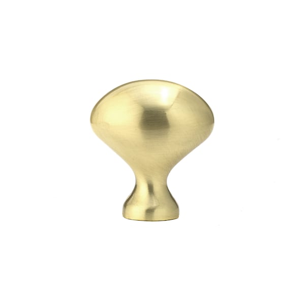 Richelieu 1 3/16 in (30 mm) x 25/32 in (20 mm) Satin Brass Traditional Cabinet Knob - BP4443160