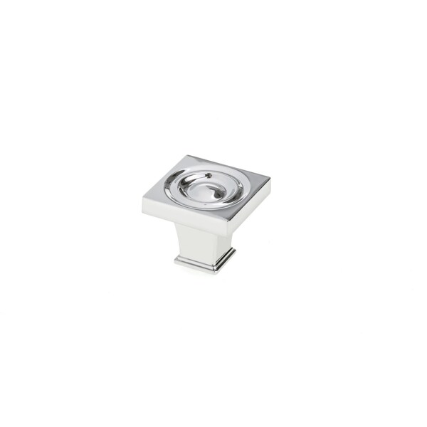 Richelieu 1 3/16 in (30 mm)  x 1 3/16 in (30 mm) Chrome Transitional Cabinet Knob - BP88223030140