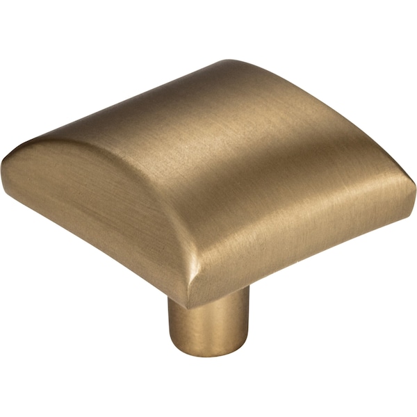 Elements By Hardware Resources 1-1/8" Overall Length Satin Bronze Square Glendale Cabinet Knob - 525SBZ