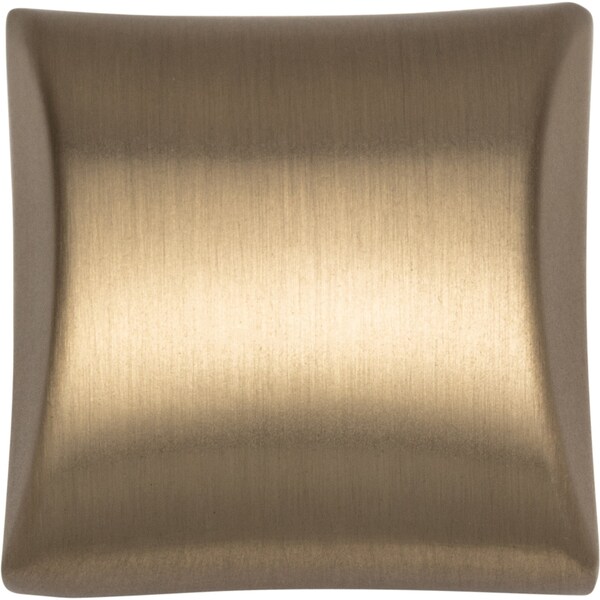 Elements By Hardware Resources 1-1/8" Overall Length Satin Bronze Square Glendale Cabinet Knob - 525SBZ