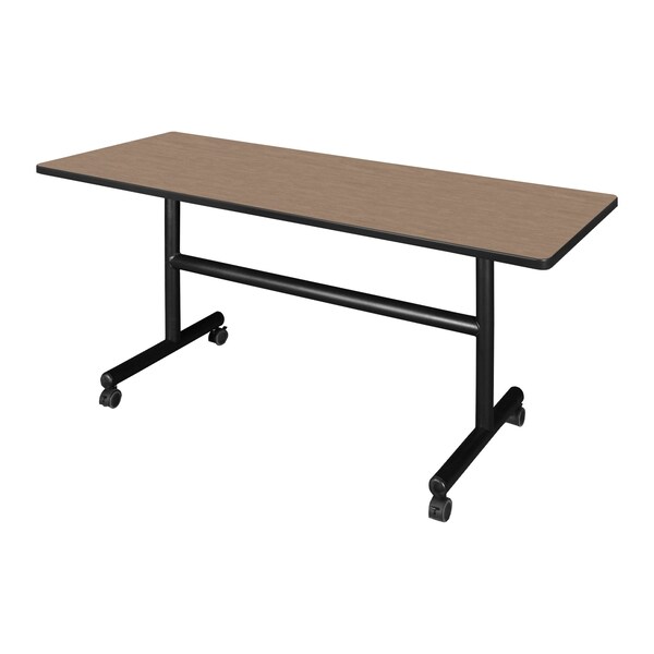 Regency Kobe Flip-Top Training Nesting Table, 60 in W, 24 in L, Noble Oak - MKFT6024NO