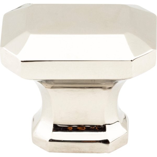 Jeffrey Alexander 1-1/4" Overall Length Polished Nickel Emerald Ella Cabinet Knob - 165NI