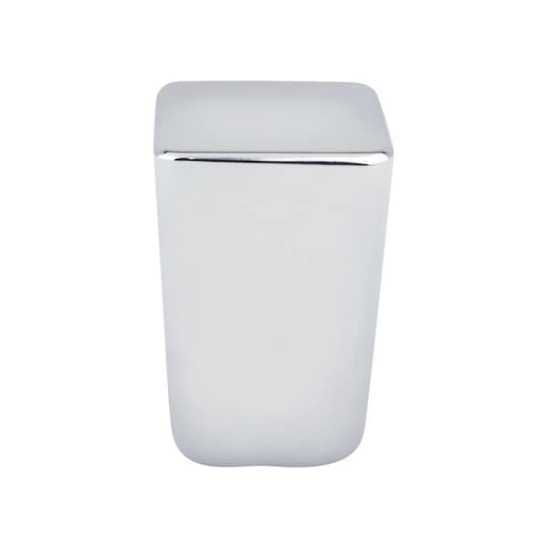 Curtilage Mini Zinc Square Knob, Polished Chrome - Small - CU2812571