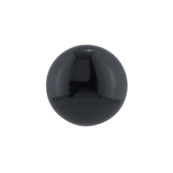 Richelieu 1 1/4 in (32 mm) Black Traditional Brass, Hollow Metal Cabinet Knob - BP492390