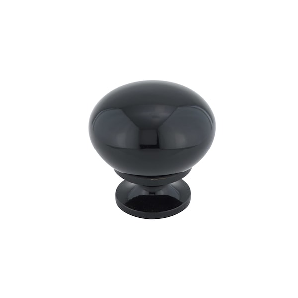 Richelieu 1 1/4 in (32 mm) Black Traditional Brass, Hollow Metal Cabinet Knob - BP492390