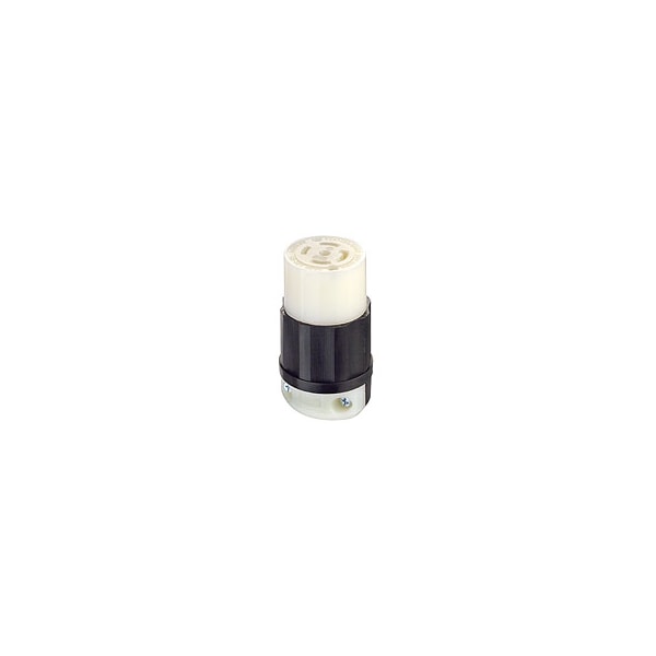 Conector de bloqueo de 30A de Leviton 4P 5W 120/208Vac L21-30R Bk/Wt - 2813