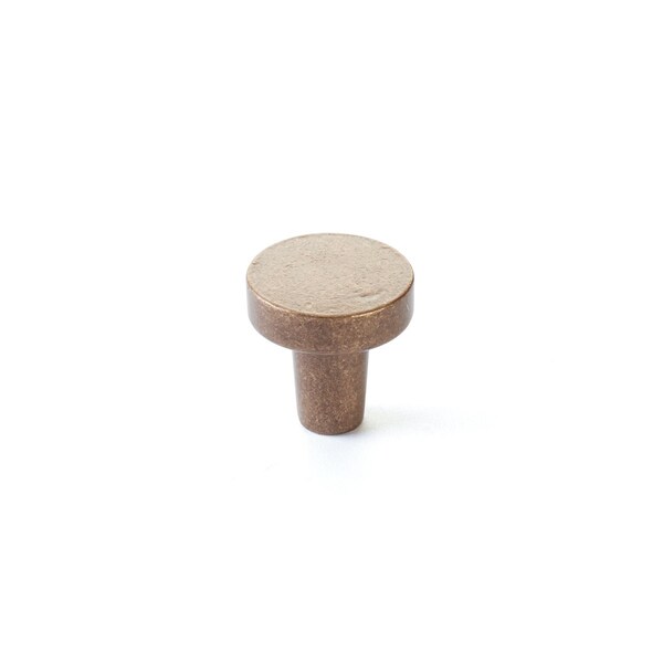 Schaub Turno 1-1/4in Round Cabinet Knob Light Bronze Finish - 211018-LB