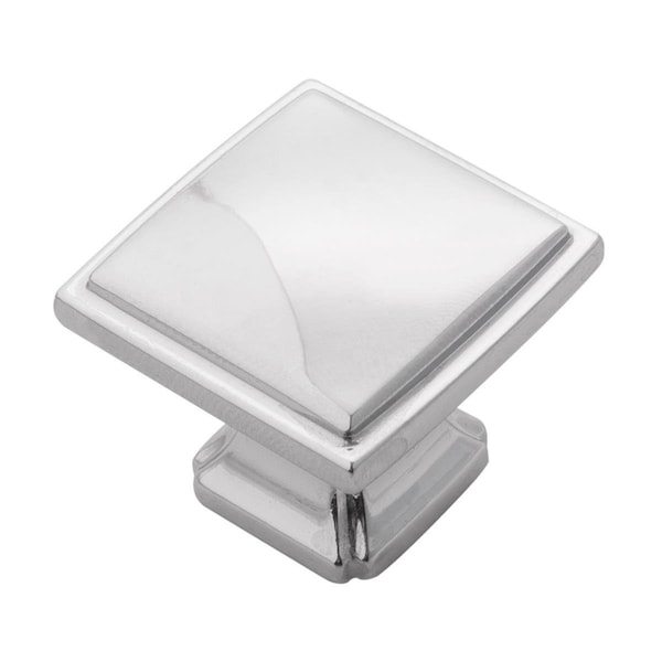 Belwith Products 1.25 in. Square Bridges Cabinet Knob, Oil Rub Bronze Highlight - BWP3240 OBH