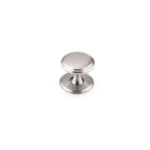 Richelieu 1 9/16 in (40 mm) Brushed Nickel Transitional Cabinet Knob - BP224840195