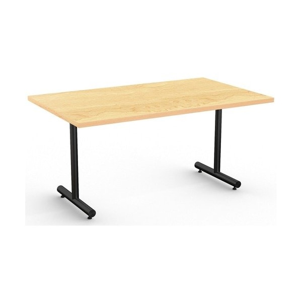 Special-T Table, Black Base, 30inWx60inLx29inH, Crema Maple - SCTKING3060BCM