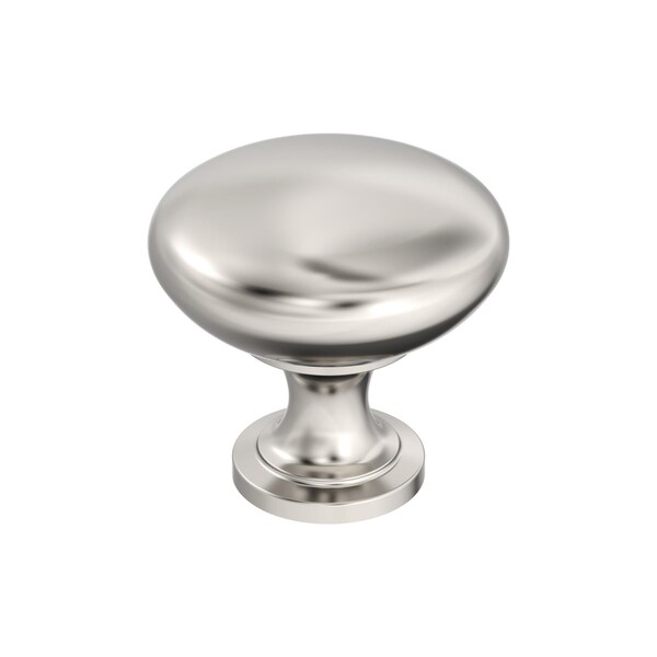 Amerock Edona 1-1/4 inch 32mm Diameter Polished Nickel Cabinet Knob - BP53005PN