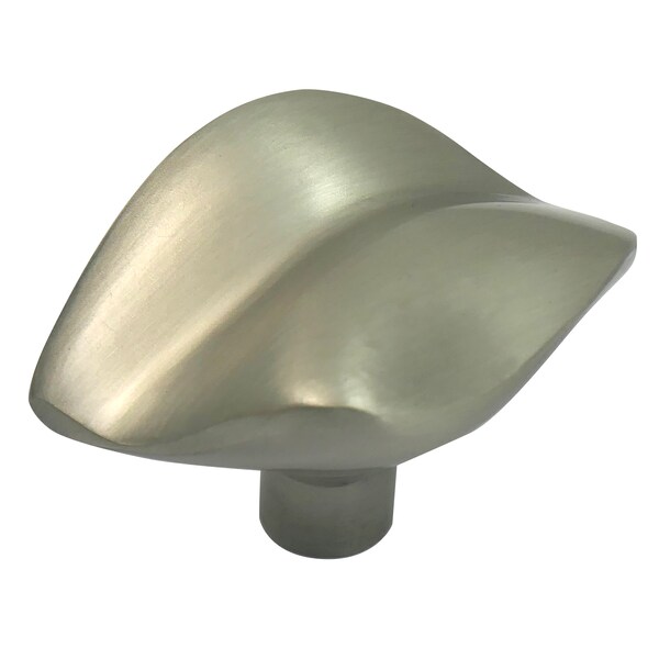 Laurey 1 1/2" Pacifica Contemporary Oval Knob, Brushed Satin Nickel - 15859