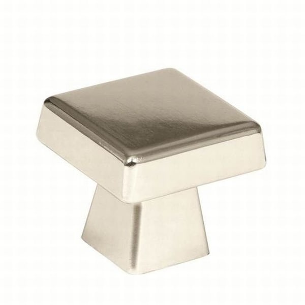 Amerock BP55273PN 1-1/2" (38 mm) Blackrock Oversized Square Knob Bright Nickel - BP55273PN