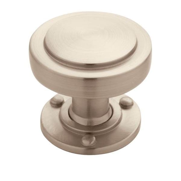Amerock BP53710G10-25PACK 1-1/4" (32 mm) Rochdale Cab Knob Satin Nickel - BP53710G10-25PACK