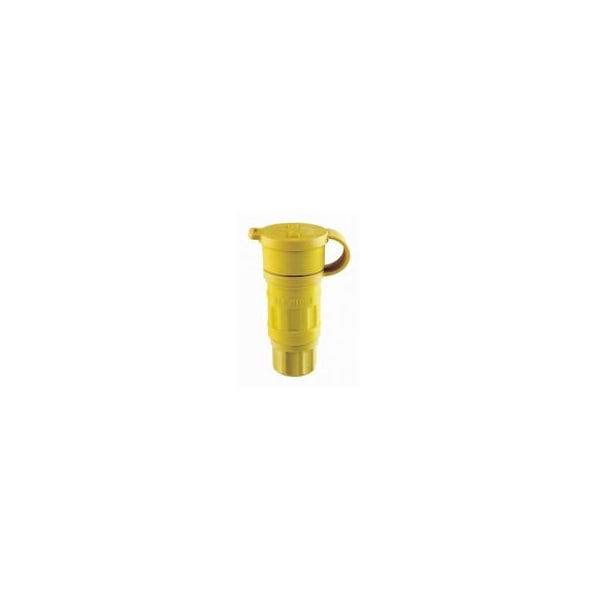 Conector con bloqueo de 20A 2P 3W 347Vac L24-20R Yl - 23W07 de Leviton