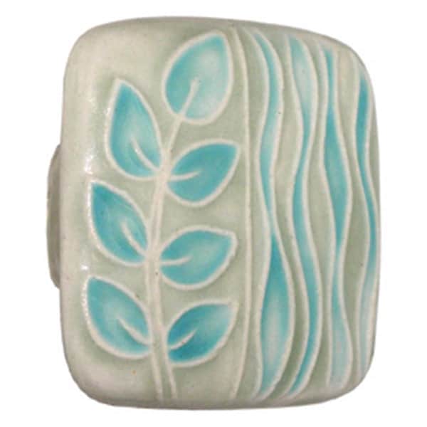 Acorn Mfg Lg Sq Lt Green and Teal Sea Grass - PSEYP