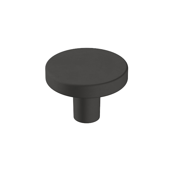 Amerock Versa 1-3/8 in 35 mm Diameter Matte Black Cabinet Knob - BP36904FB