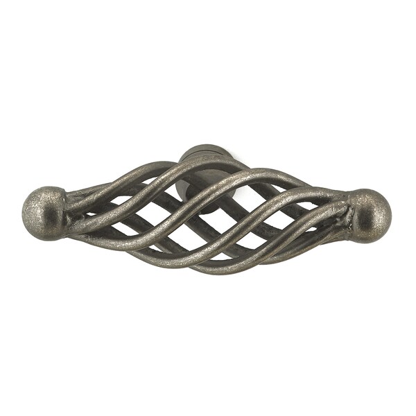 Richelieu 2 23/32 in (69 mm) x 25/32 in (20 mm) Natural Iron Traditional Cabinet Knob - BP10569908