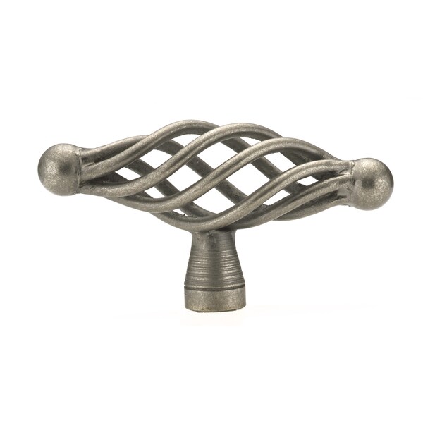 Richelieu 2 23/32 in (69 mm) x 25/32 in (20 mm) Natural Iron Traditional Cabinet Knob - BP10569908
