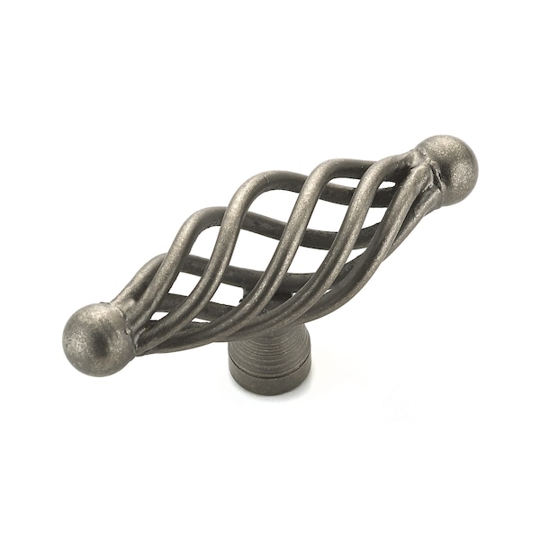 Richelieu 2 23/32 in (69 mm) x 25/32 in (20 mm) Natural Iron Traditional Cabinet Knob - BP10569908