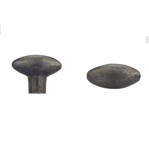 Richelieu 1 3/8 in (35 mm) x 21/32 in (17 mm) Dark Bronze Traditional Cabinet Knob - COKN138C1DKB