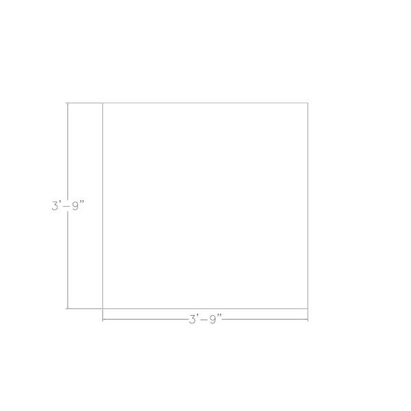 Skutchi Designs Square 4 Person Conference Room Table, 46" W, 46" L, 29" H, Light Gray - HAR-SQ-46-POST-XD01