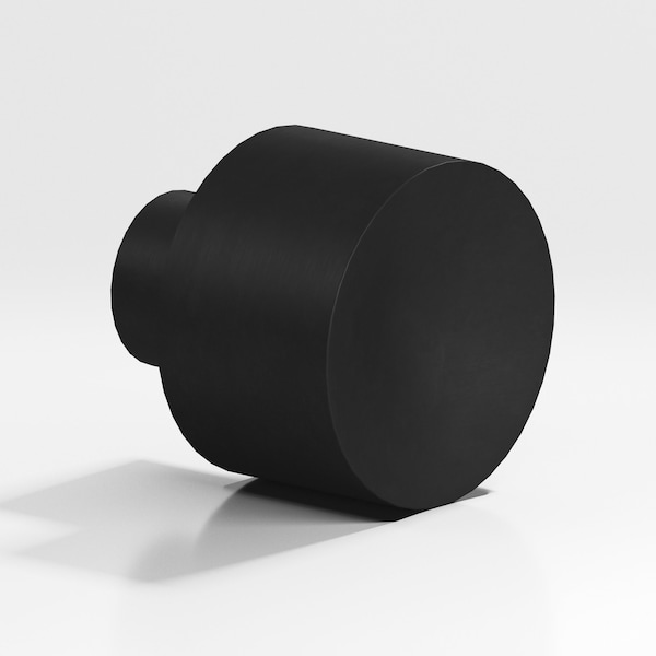 Colonial Bronze 185 Series 1-1/4" Diameter Cabinet Knob Matte Black Finish - 185M19