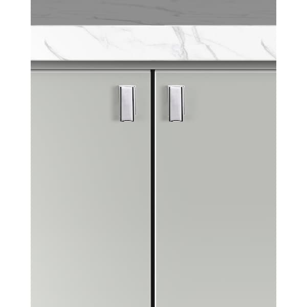 Sapphire Hexa Series 1-1/2 in. Modern Polished Chrome Cabinet Knob (5-Pack) - SP-2891-51-CP-5