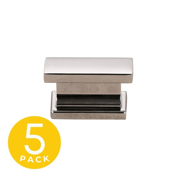 Sapphire Hexa Series 1-1/2 in. Modern Polished Chrome Cabinet Knob (5-Pack) - SP-2891-51-CP-5