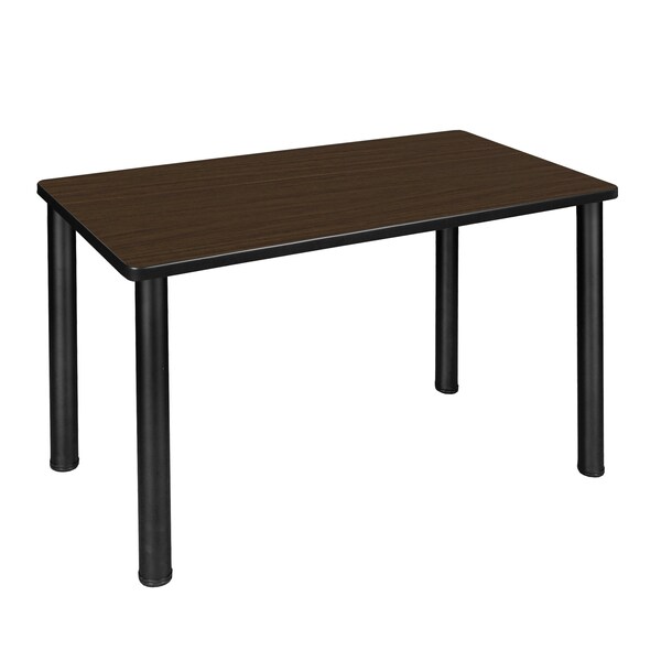 Regency Kee Training Seminar Table, 42 in W, 24 in L, Neo Walnut - MT4224NWBPBK