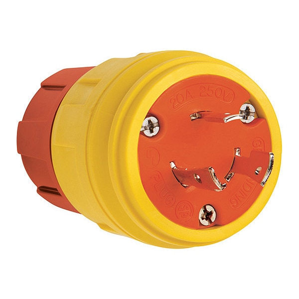 Zoro Select Steriguard, 20A 250V, Enchufe de bloqueo de 26W48AM