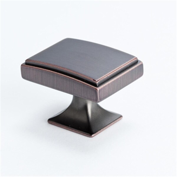 Hd Berenson 1.5 x 1.12 in. Knob Hearthstone- Verona Bronze - BE4081 10VB