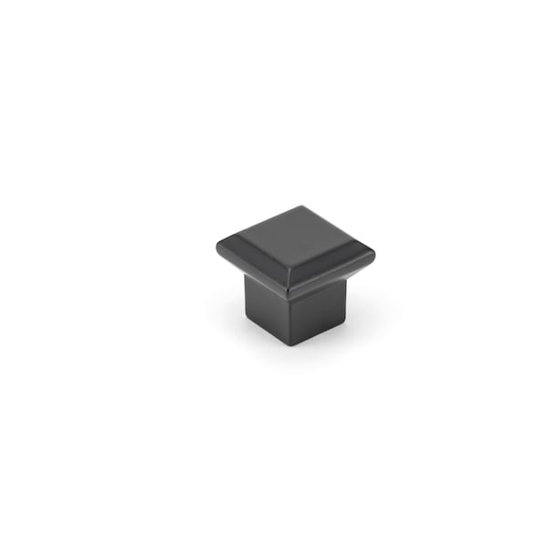 Richelieu 1 11/32 in (34 mm) x 1 11/32 in (34 mm) Matte Black Transitional Cabinet Knob - BP8323533900